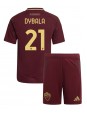 AS Roma Paulo Dybala #21 Kotipaita Lasten 2024-25 Lyhythihainen (+ shortsit)